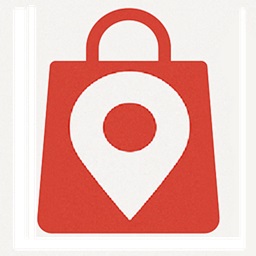 Berks.shop logo of a shopping bag with a map location pin